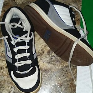 Van's black and white.  Size. 10